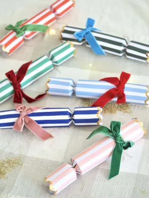 Stripe Velvet Bow Crackers