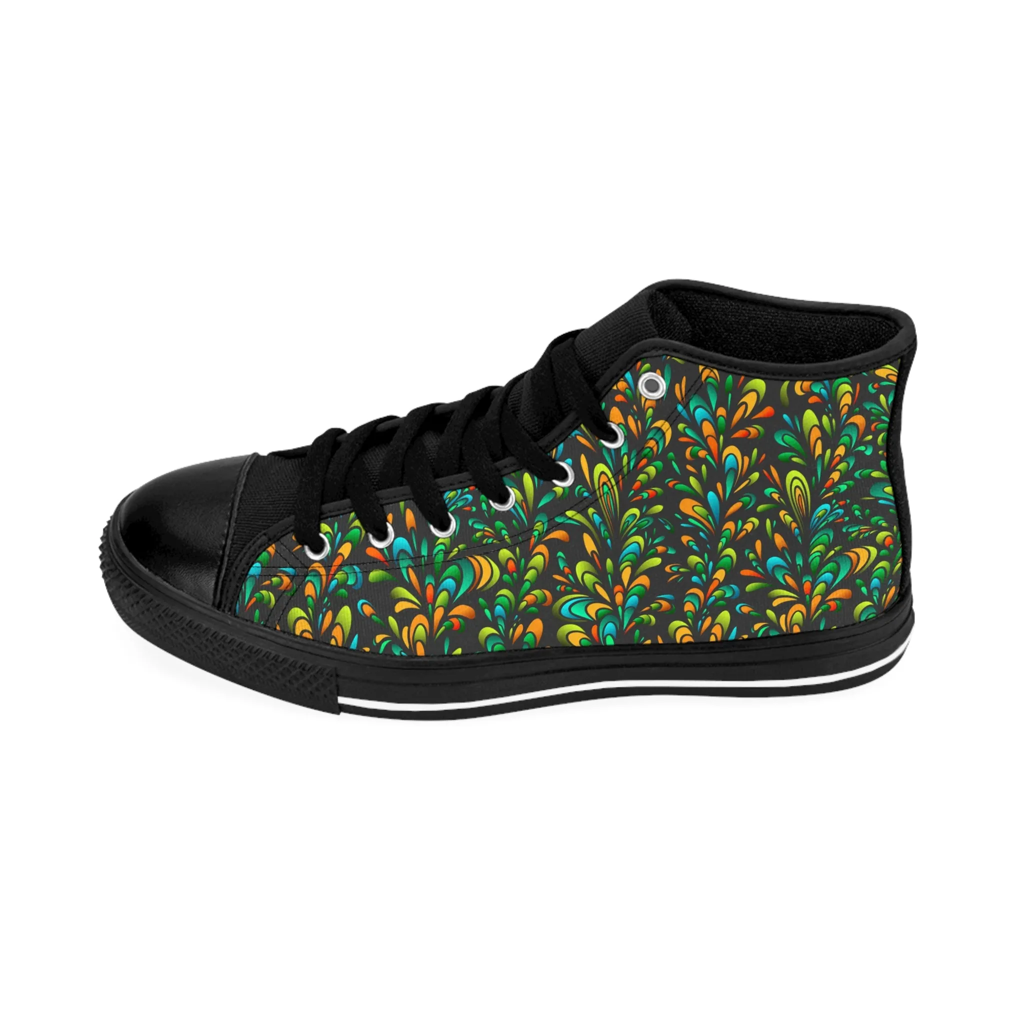 Stylish Doodling Men's Classic Sneakers