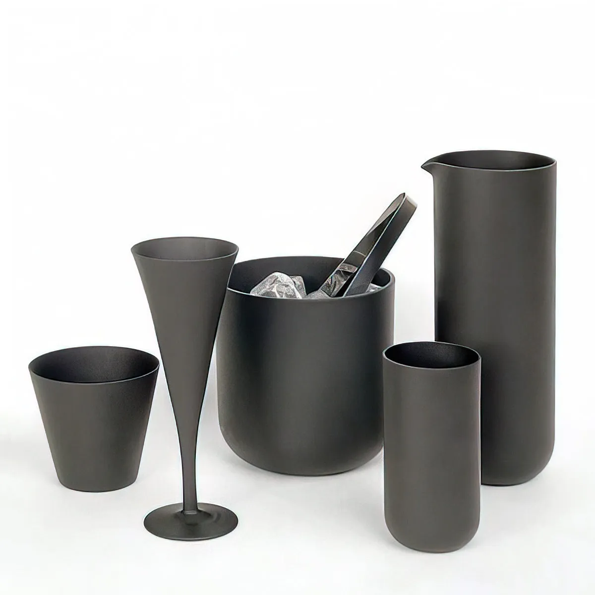 Sugahara Black matte glass pitcher