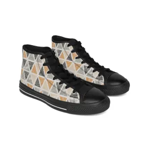 Triangle Pattern Women's Classic Sneakers