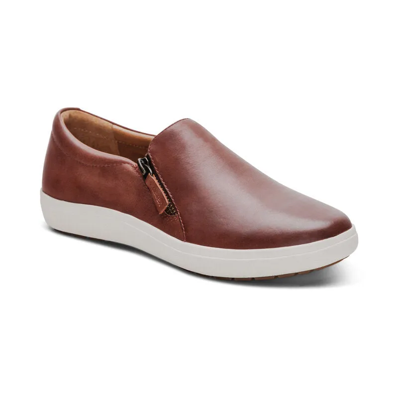 WOMEN'S AETREX JENNA SLIP-ON  | BROWN