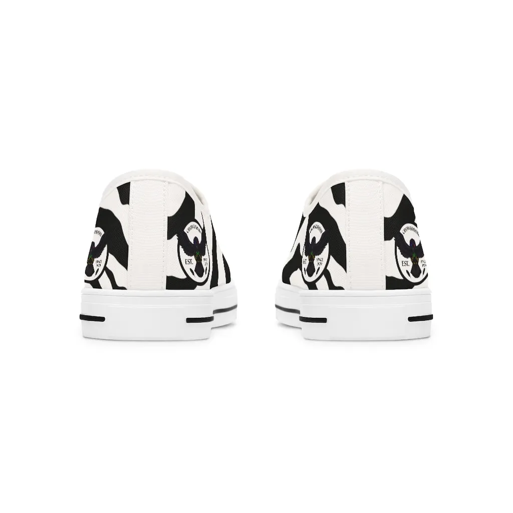 Women's Crowgodshi White Tiger Low Top Sneakers