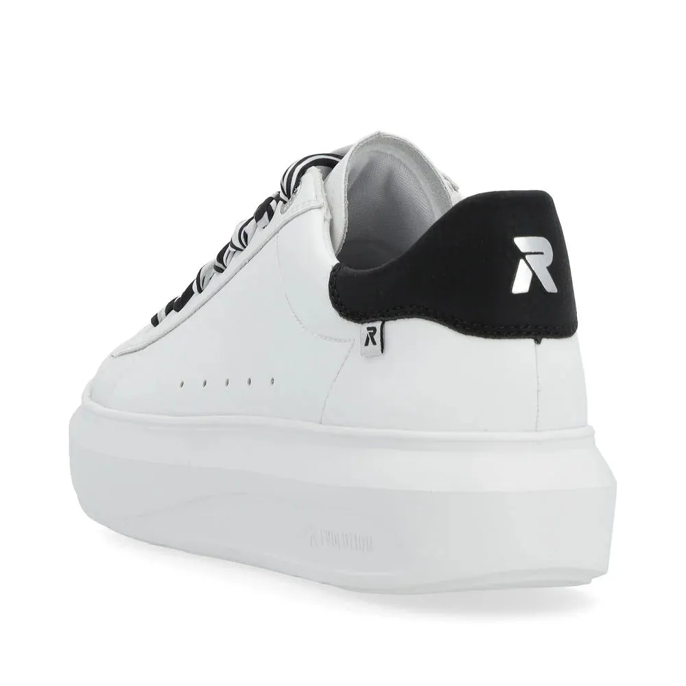 WOMEN'S RIEKER ADELIA 01 | WHITE / BLACK